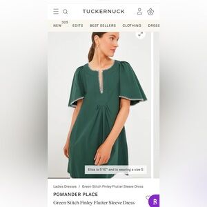 Tuckernuck Pomander Place Green dress